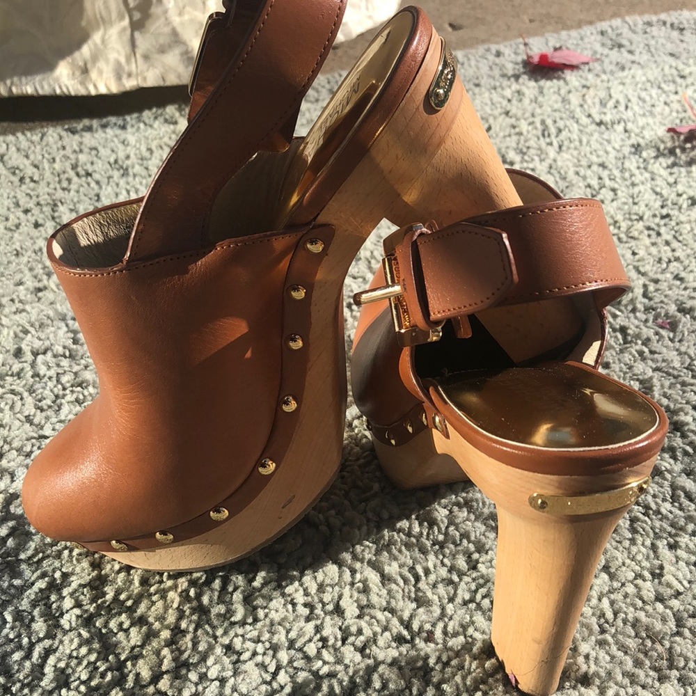 Michael Kors high heel clogs